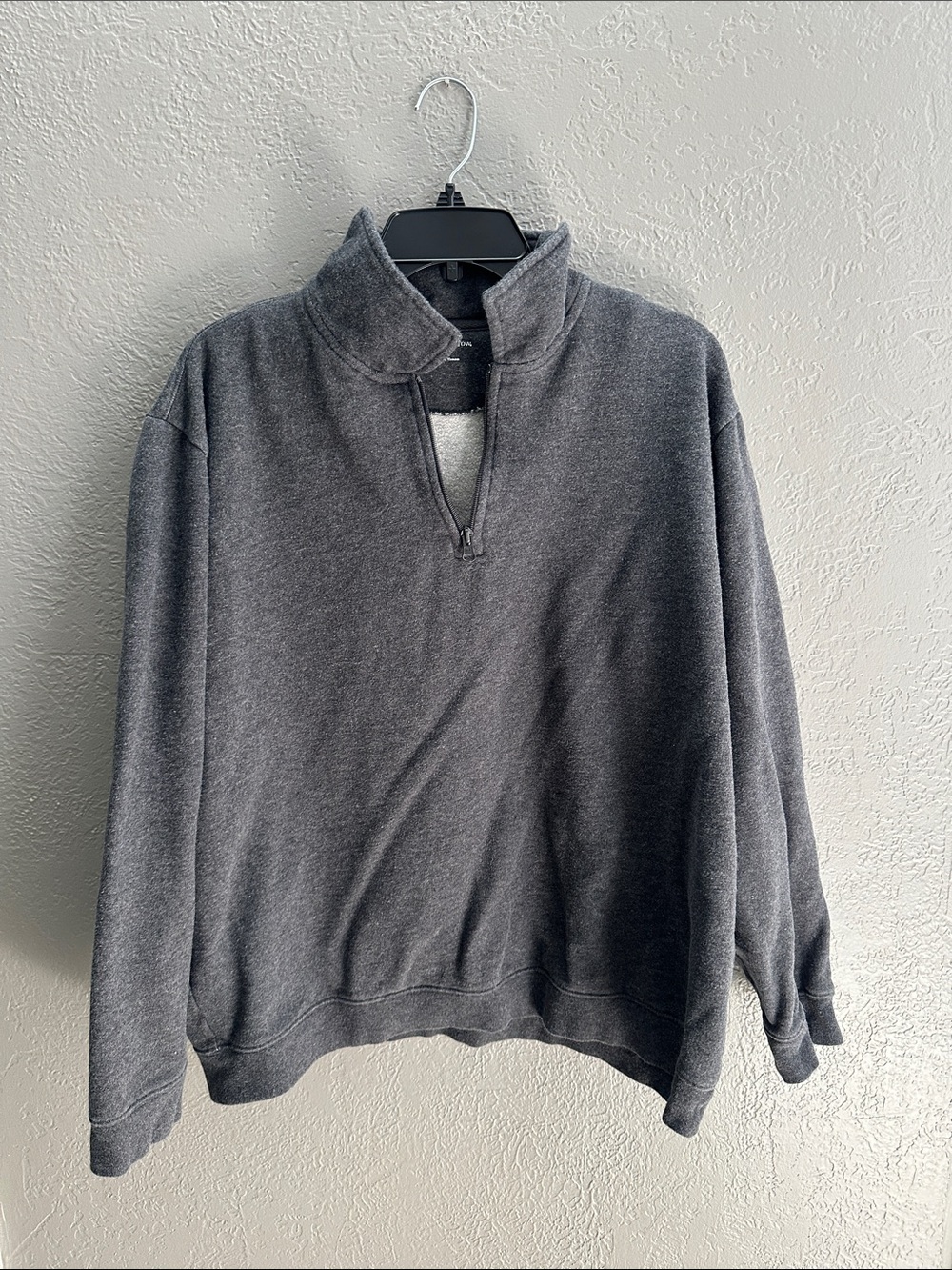 croft & barrow Men's Gray Quarter-Zip Pullover